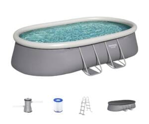 Piscine autoportante ovale Fast Set 488 x 305 x 107 cm avec filtration