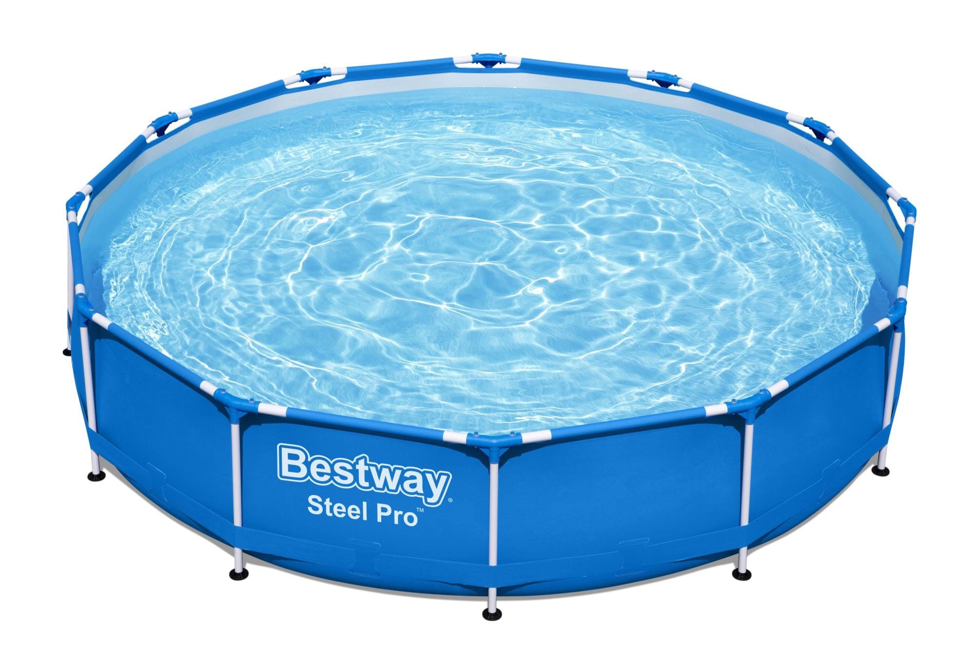 Piscine hors sol ronde Steel Pro 366 x 76 cm bleu clair – Image 3