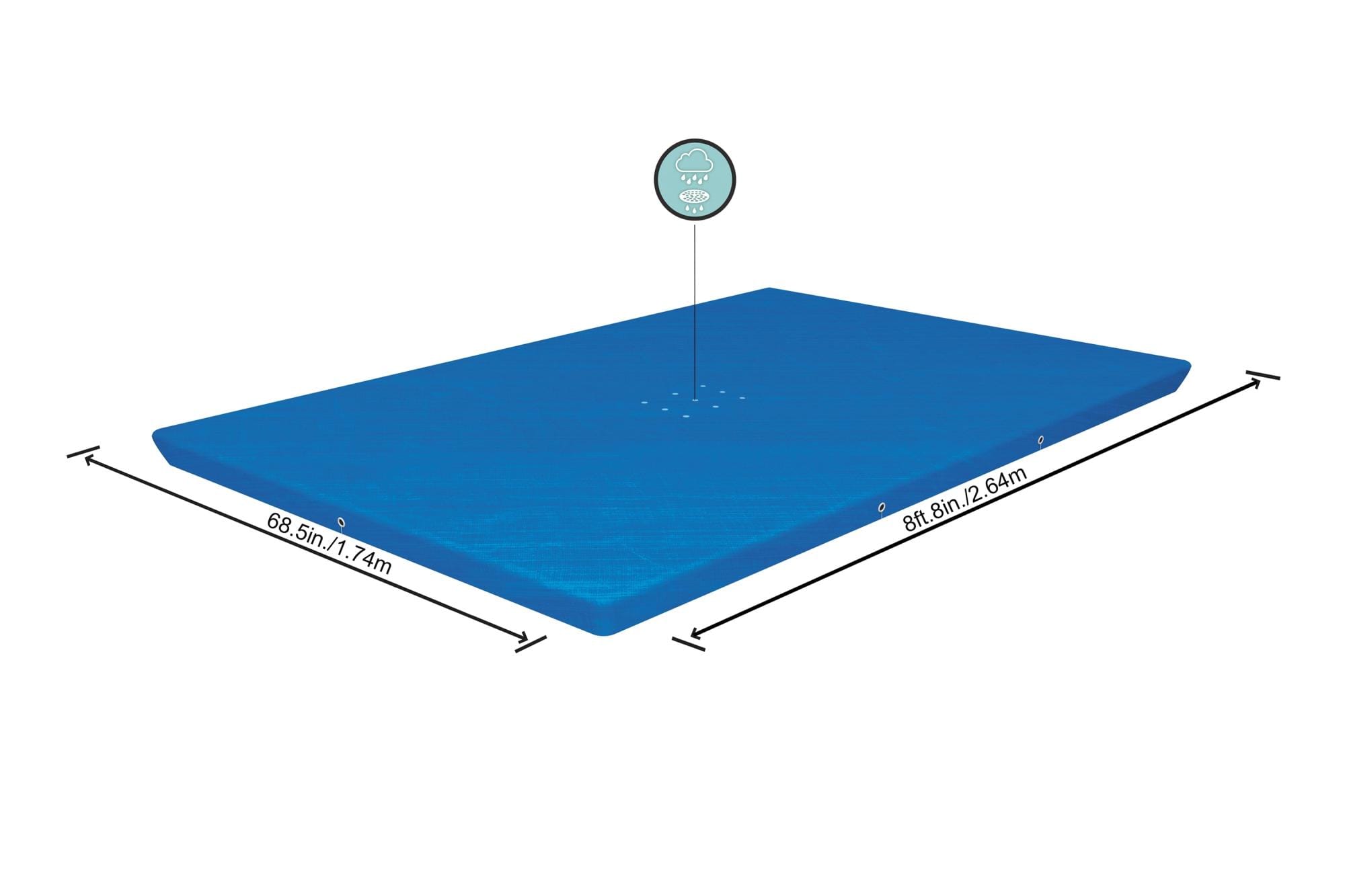 Bâche 4 saisons rectangle 264x174cm pour piscine Steel Pro 259x170cm – Image 5