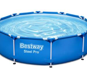 Piscine hors sol Steel Pro ronde 305 x 76 cm bleu clair