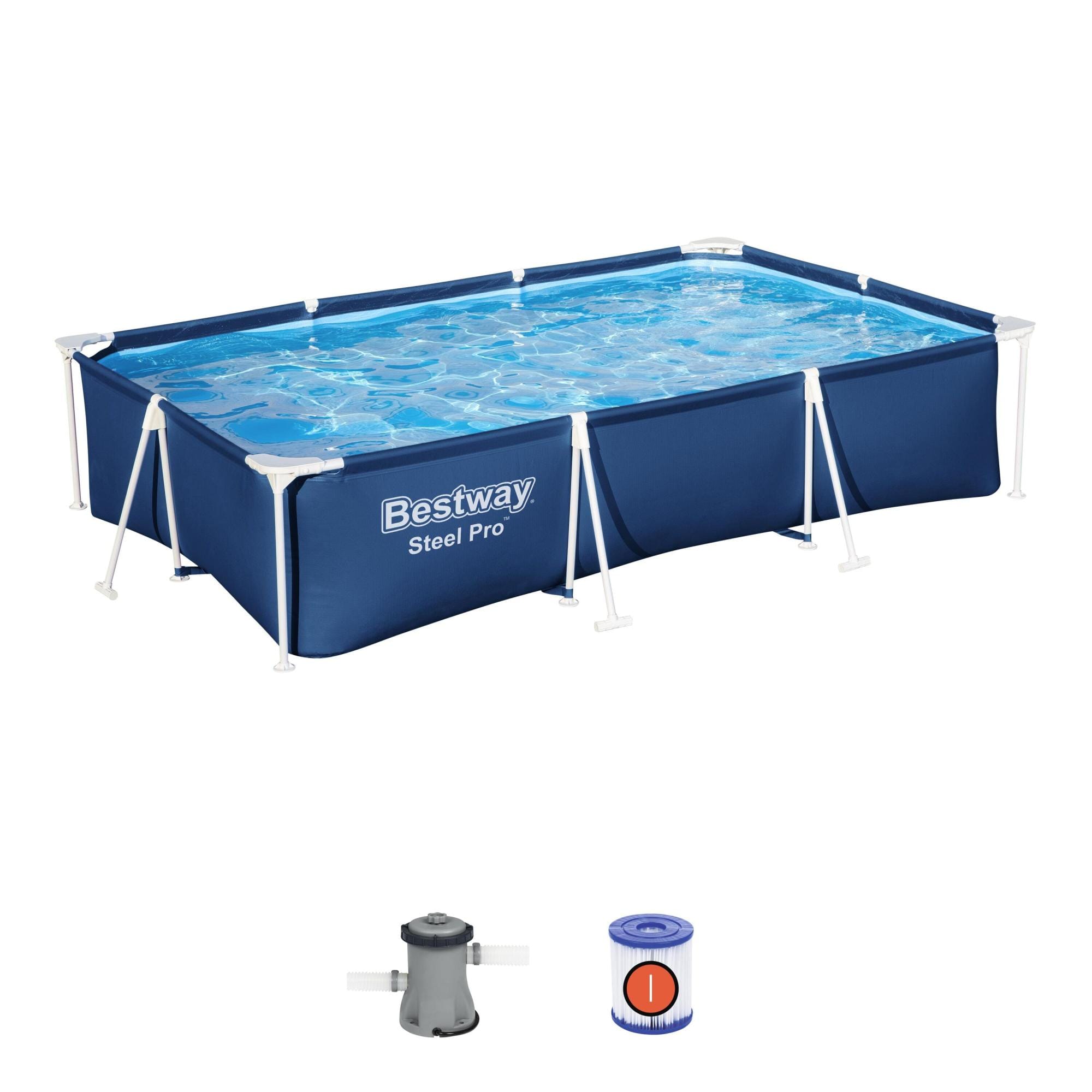Piscine hors sol rectangle Steel Pro 300 x 201 x 66 cm – Image 2